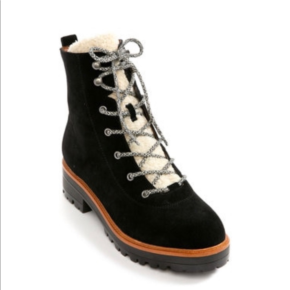 Marc fisher izma shearling hiker boots
